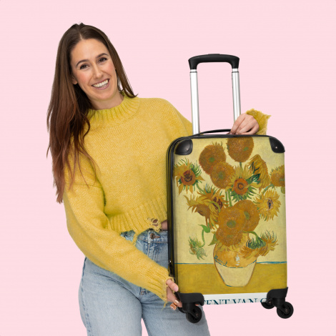 Koffer - Van Gogh - Zonnebloemen - Schilderij - Geel-4