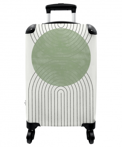 Koffer - Lijnen - Cirkel - Groen - Abstract