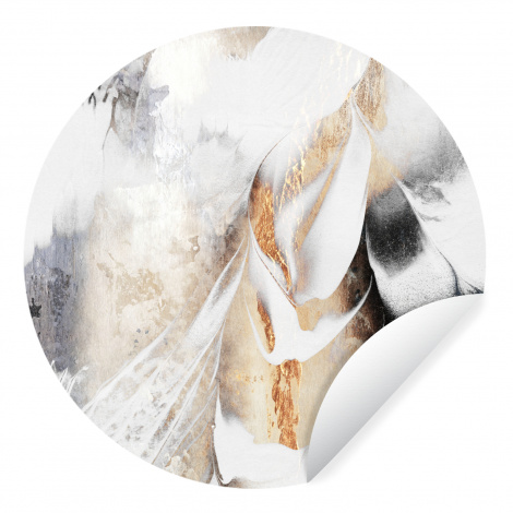 Runde Tapete - Abstrakt - Gold - Design - Luxe-thumbnail-1
