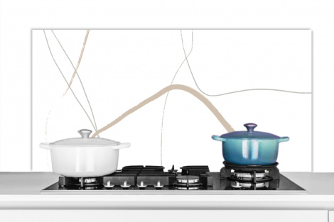 Spatscherm keuken - Abstract - Minimalisme - Line art