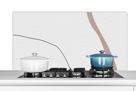 Spritzschutz Küche - Linie - Pastell - Gestaltung-1