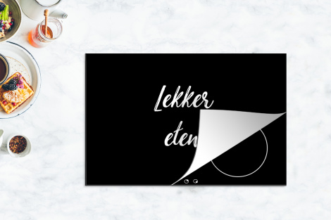 Inductiebeschermer - Quotes - Eten - Spreuken - Lekker eten-4