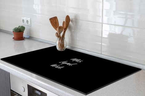 Inductiebeschermer - Quotes - Koken - Spreuken - Mes. Lepel. Vork. - Bestek-3