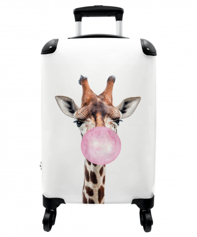 Koffer - Roze - Kinderen - Giraffe - Kauwgom