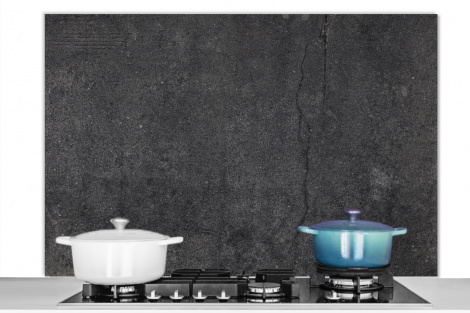 Spritzschutz Küche - Beton - Schwarz - Grau - Muster