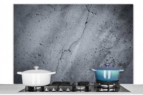 Spritzschutz Küche - Beton - Grau - Riss