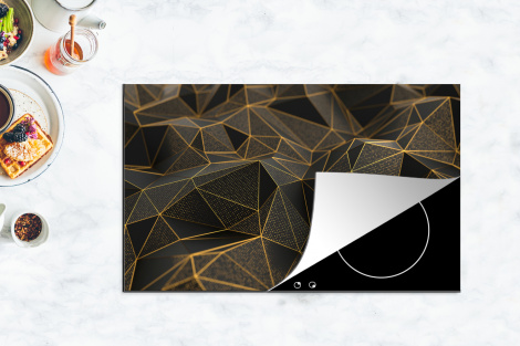 Herdabdeckplatte - Abstrakt - Gold - 3D - Luxus - Kunst-thumbnail-4