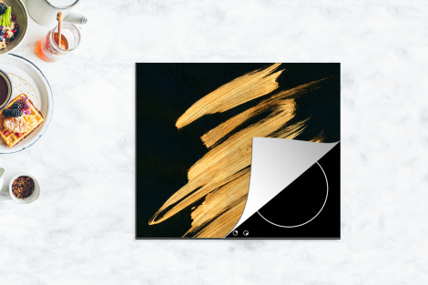 Herdabdeckplatte - Gold - Farbe - Streifen - Luxus - Abstrakt-4