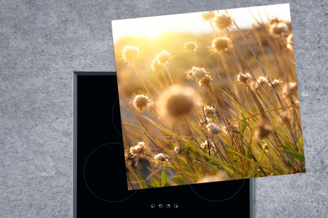Herdabdeckplatte - Pflanzen - Natur - Blumen - Sonne - Horizont-thumbnail-1