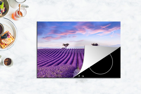 Herdabdeckplatte - Lavendel - Natur - Lila - Bäume - Blumen-thumbnail-4