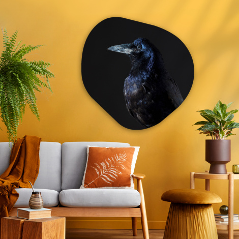 Organisch schilderij - Vogel - Dieren - Zwart-thumbnail-2