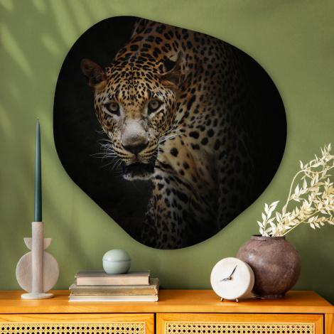 Organisches wandbild - Leopard - Wilde Tiere - Licht-3