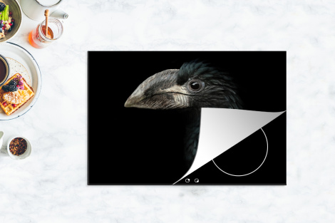 Inductiebeschermer - Vogel - Portret - Neushoornvogel - Zwart - Dieren-4
