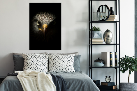 Poster mit Rahmen - Vogel - Adler - Raubvögel - Auge - Schnabel - Licht - Vertikal-4