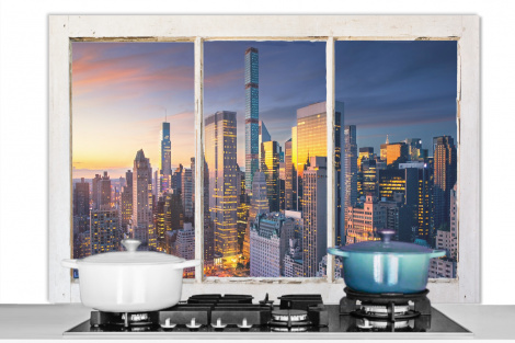 Spritzschutz Küche - New York - Aussicht - Skyline
