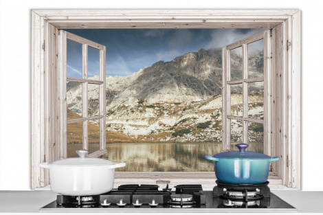 Spritzschutz Küche - Aussicht - Wasser - Berge