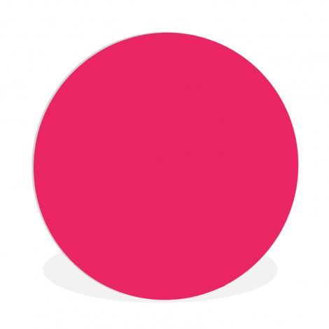 Muurcirkel - Karmijn - Kleuren - Palet - Roze - Kleur - Effen-1