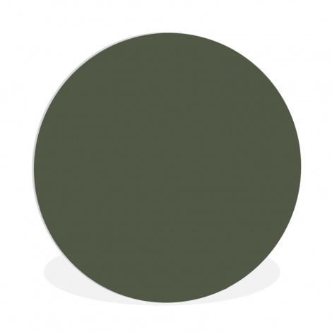 Muurcirkel - Groen - Olijf - Kleur - Groene - Kleuren - Effen - Olijfgroen-thumbnail-1