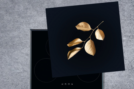 Herdabdeckplatte - Blätter - Zweig - Gold - Luxus-thumbnail-1