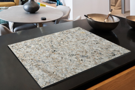 Herdabdeckplatte - Granit - Weiß - Grau - Stein - Textur-thumbnail-2