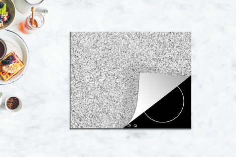 Herdabdeckplatte - Granit - Schwarz - Weiß - Gemustert - Grau-thumbnail-4