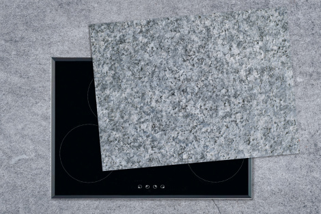 Inductiebeschermer - Graniet - Steen - Patroon - Design - Grijs-thumbnail-1