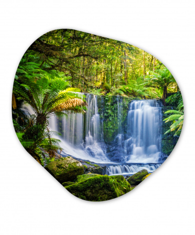 Organisches wandbild - Dschungel - Wasserfall - Australien-1