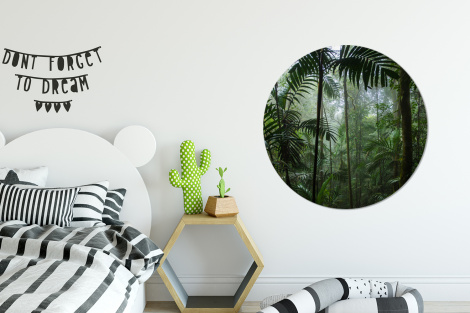 Behangcirkel - Regenwoud - Tropisch - Jungle - Bomen - Planten-thumbnail-2
