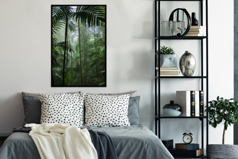 Poster mit Rahmen - Regenwald - Tropisch - Dschungel - Bäume - Pflanzen - Vertikal-4