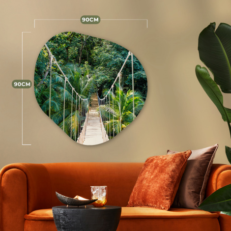 Organisches wandbild - Dschungel - Palme - Brücke-thumbnail-6