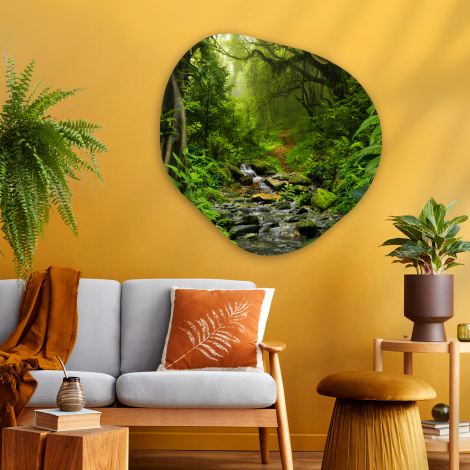 Organisch schilderij - Natuur - Water - Jungle - Bos - Tropisch-thumbnail-2