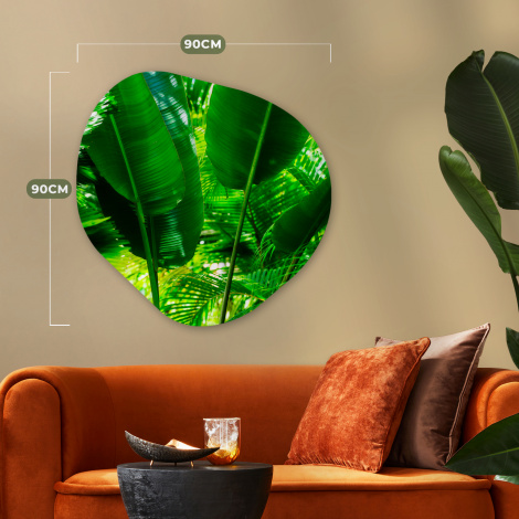 Organisch schilderij - Tropische bladeren in jungle fotoprint-thumbnail-6