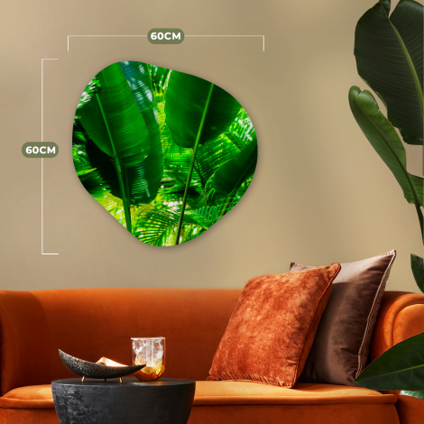 Organisch schilderij - Tropische bladeren in jungle fotoprint-thumbnail-5