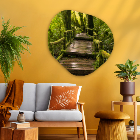 Organisch schilderij - Mooi regenwoud en jungle-2