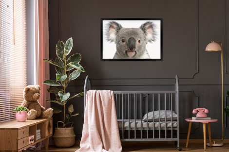 Poster met lijst - Koala - Koala beer - Meisjes - Jongens - Kinderen - Dieren - Liggend-3