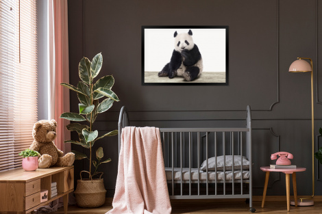 Poster mit Rahmen - Panda - Tiere - Jungen - Mädchen - Pandabär - Horizontal-thumbnail-3