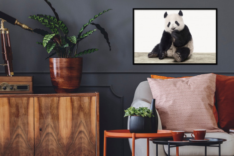 Poster mit Rahmen - Panda - Tiere - Jungen - Mädchen - Pandabär - Horizontal-thumbnail-2