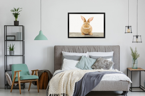 Poster mit Rahmen - Kaninchen - Babykaninchen - Tiere - Kinder - Mädchen - Jungen - Horizontal-thumbnail-4