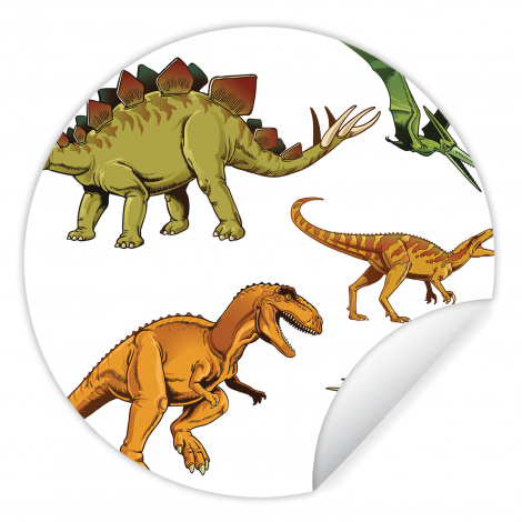 Behangcirkel - Dinosaurus - Tekening - Kinderen - Jongens - Kinderen-thumbnail-1
