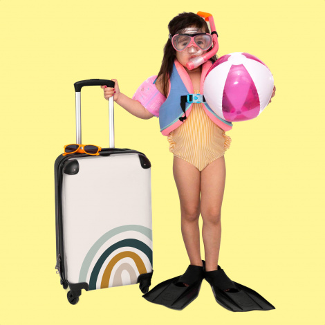 Koffer - Regenboog - Design - Pastel - Kinderen - Abstract-3