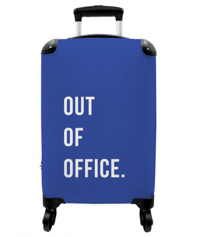 Koffer - Quotes - Out of office - Blauw