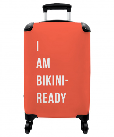 Koffer - I am bikini ready - Oranje - Quote