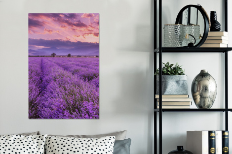 Canvas - Lavendel - Paars - Bloemen - Veld-3