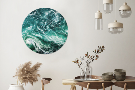 Behangcirkel - Oceaan - Water - Zee - Luxe - Groen - Turquoise-3