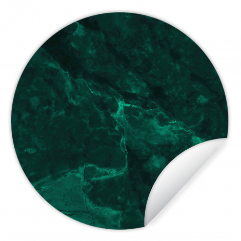 Runde Tapete - Marmor - Limette - Grün - Strukturiert - Marmoroptik-1
