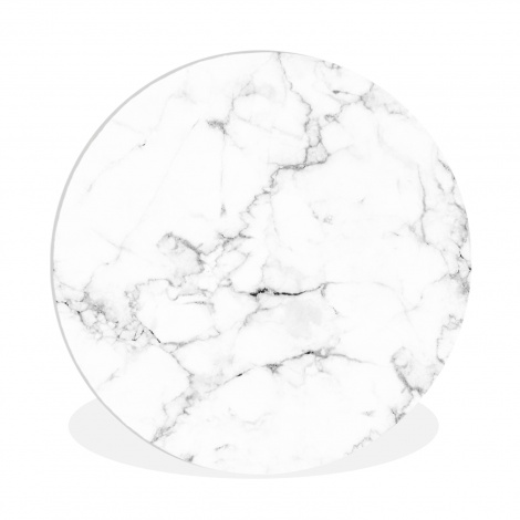 Runde Bilder - Marmor - Weiß - Grau - Luxus - Marmoroptik - Strukturiert-thumbnail-1