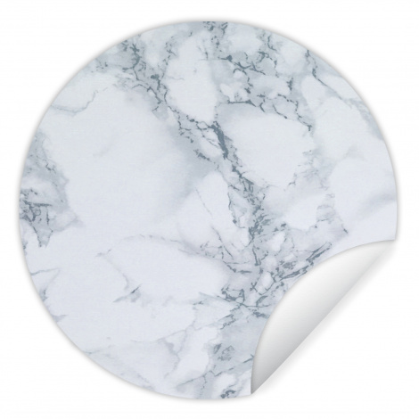 Papier peint rond - Marbre - Motif - Gus - Blanc - Aspect marbre - Luxe