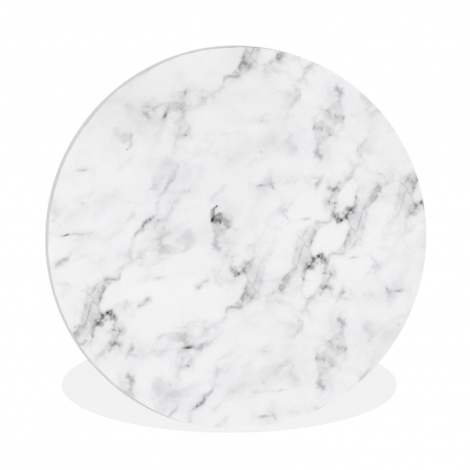 Runde Bilder - Marmor - Luxus - Weiß - Grau - Marmoroptik