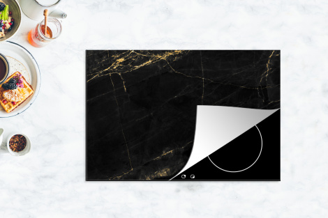 Inductiebeschermer - Marmer - Zwart - Goud - Chic - Marmerlook - Design-4