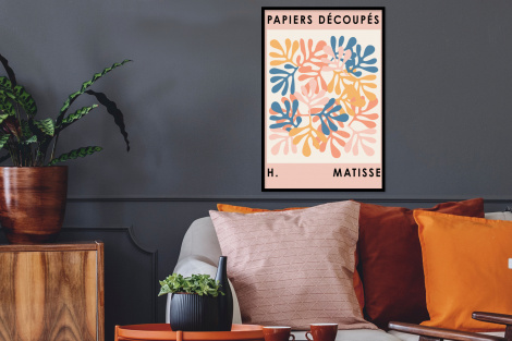 Poster mit Rahmen - Matisse - Planten - Pastel - Natuur - Vertikal-thumbnail-2
